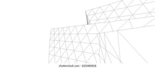 abstract 3d architecture