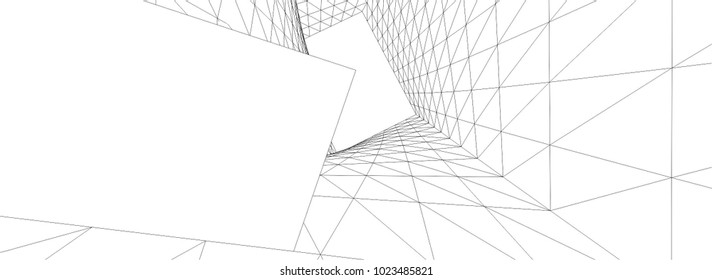 abstract 3d architecture