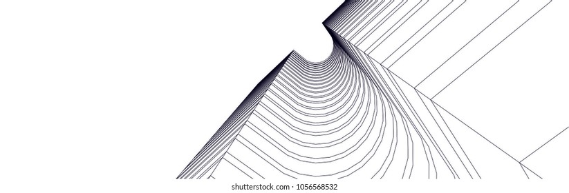 abstract 3d architecture