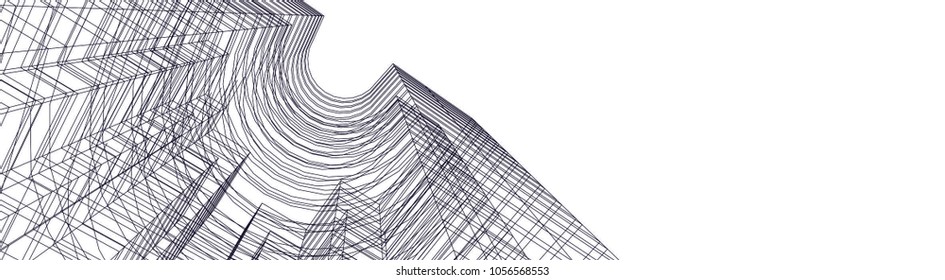 abstract 3d architecture