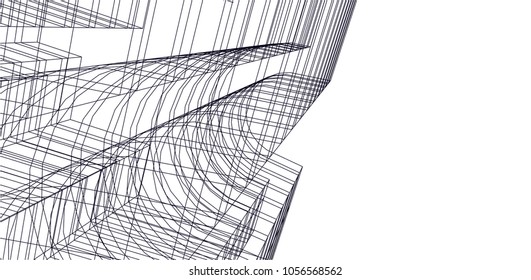 abstract 3d architecture