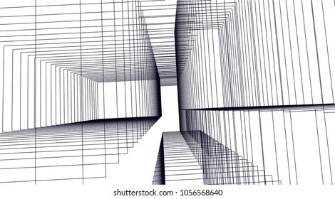 abstract 3d architecture