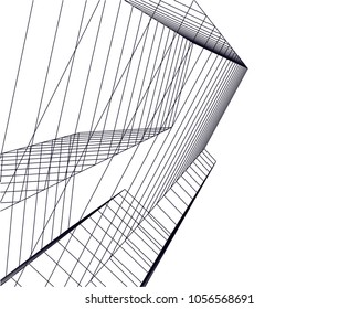 abstract 3d architecture