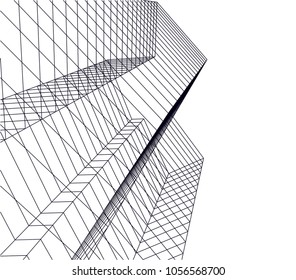 abstract 3d architecture