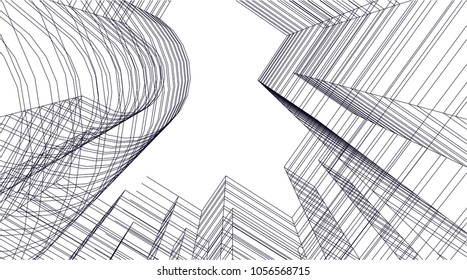 abstract 3d architecture