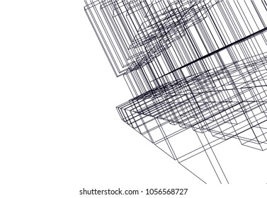abstract 3d architecture