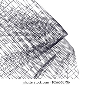 abstract 3d architecture