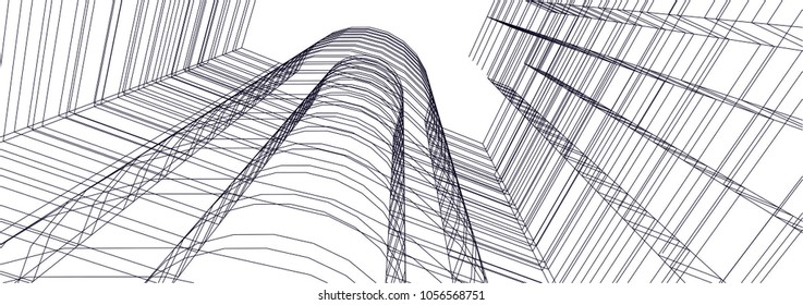 abstract 3d architecture