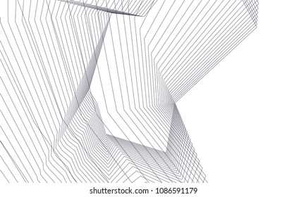 abstract 3d architecture