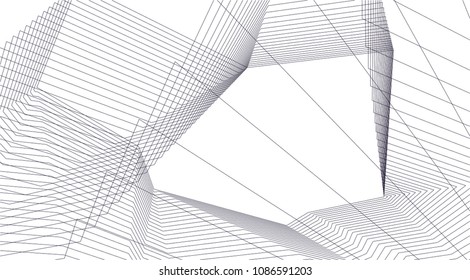 abstract 3d architecture