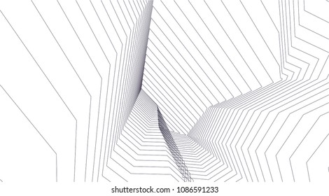 abstract 3d architecture