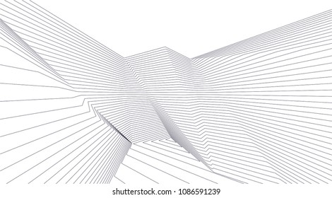 abstract 3d architecture
