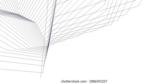 abstract 3d architecture