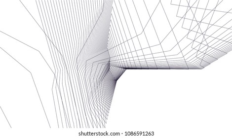 abstract 3d architecture
