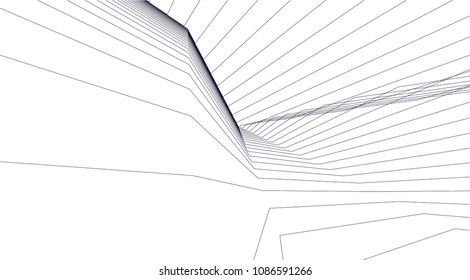 abstract 3d architecture