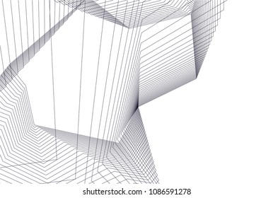 abstract 3d architecture