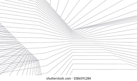 abstract 3d architecture