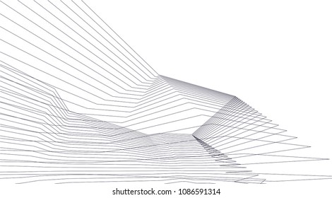 abstract 3d architecture