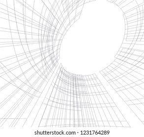 abstract 3d architecture