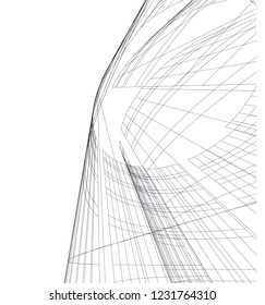 abstract 3d architecture