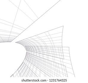 abstract 3d architecture