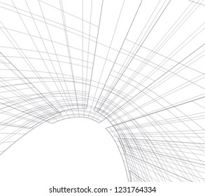 abstract 3d architecture