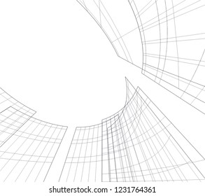 abstract 3d architecture