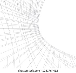 abstract 3d architecture
