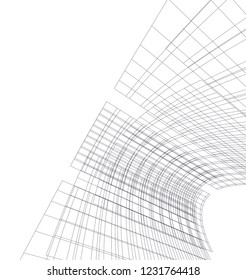 abstract 3d architecture