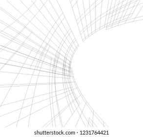 abstract 3d architecture
