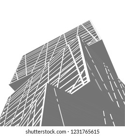 abstract 3d architecture 