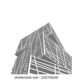 abstract 3d architecture 