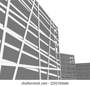 abstract 3d architecture 