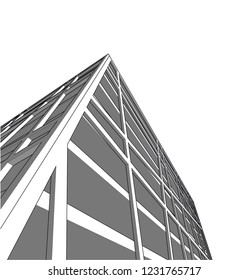 abstract 3d architecture 