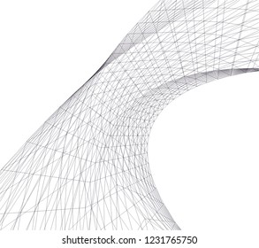 abstract 3d architecture 