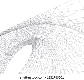 abstract 3d architecture 