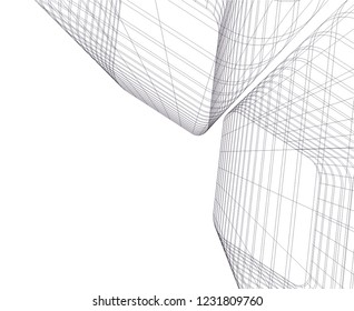 abstract 3d architecture 