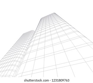 abstract 3d architecture 