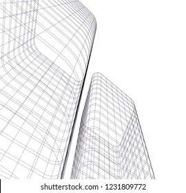 abstract 3d architecture 