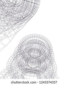 abstract 3d architecture