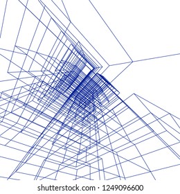 Abstract 3d architecture