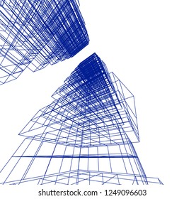 Abstract 3d architecture