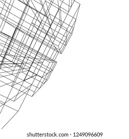 Abstract 3d architecture