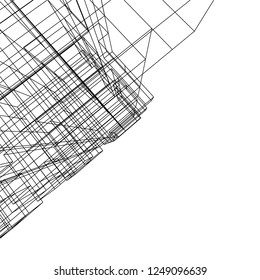 Abstract 3d architecture