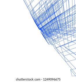 Abstract 3d architecture