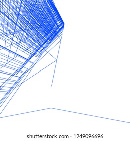 Abstract 3d architecture