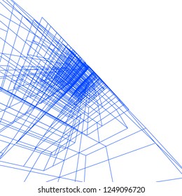Abstract 3d architecture