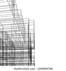 Abstract 3d architecture