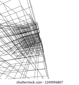 Abstract 3d architecture