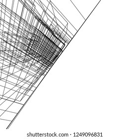 Abstract 3d architecture